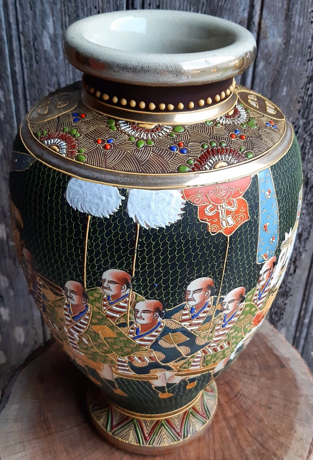 Satsuma porcelain vase