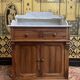 Bathroom furniture - Walnut and marble dressing table