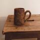 Grand mug en grès pyrité vintage 