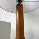 Paire de lampes de table bois chêne années 50