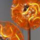 Orange "Coral Ball" floor lamp - QisDesign