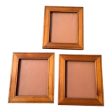 Set of 3 small old wooden frames