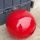 Wofi Leuchten red glass ball lamp from the 90s