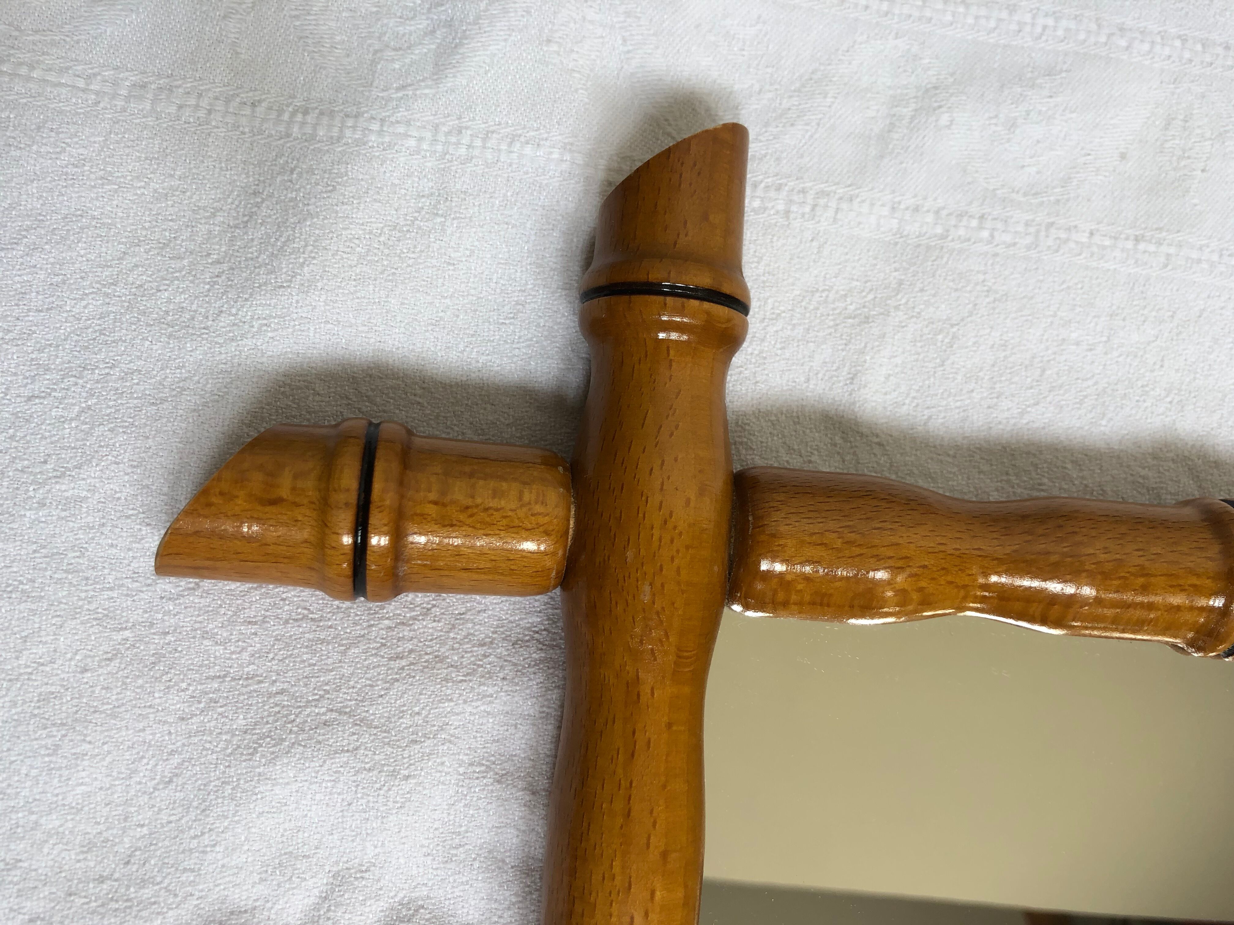 Vintage mirror bamboo way