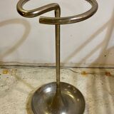 Modernist umbrella stand in chrome tube