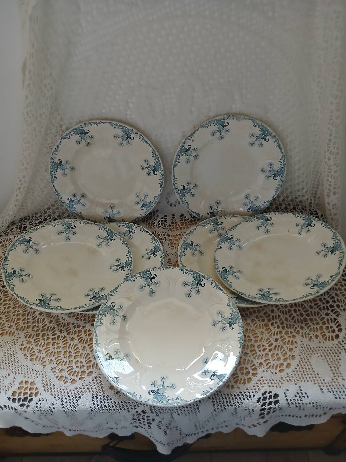 Longwy iron earth dinnerware set