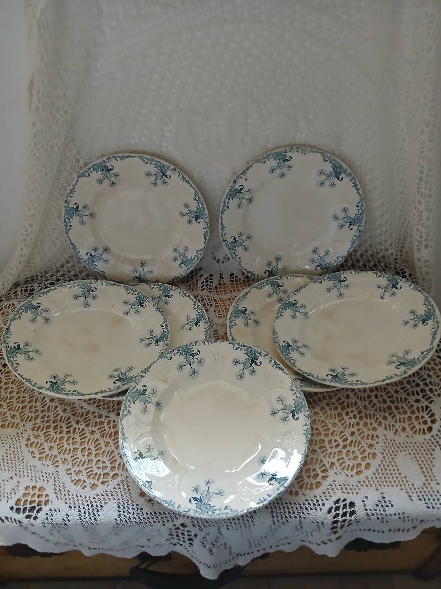 Longwy iron earth dinnerware set