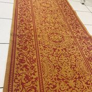 Antique Embroidered Hallway Entryway Rug Indoor Cotton