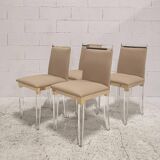 Set of 4 Hollywood Regency altuglas design chairs