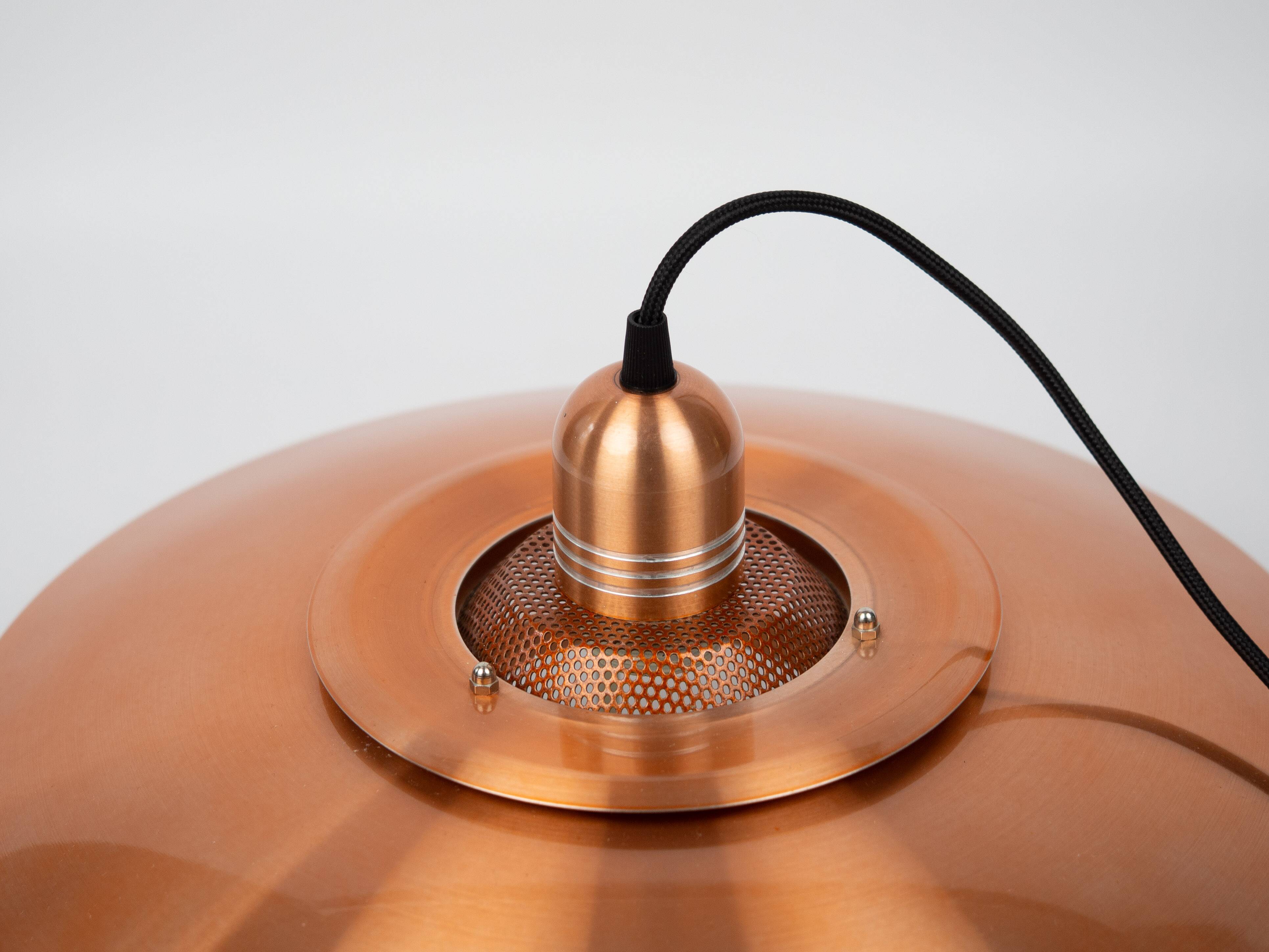 Danish vintage Jeka pendant lamp by Kurt Wiborg, 1980s