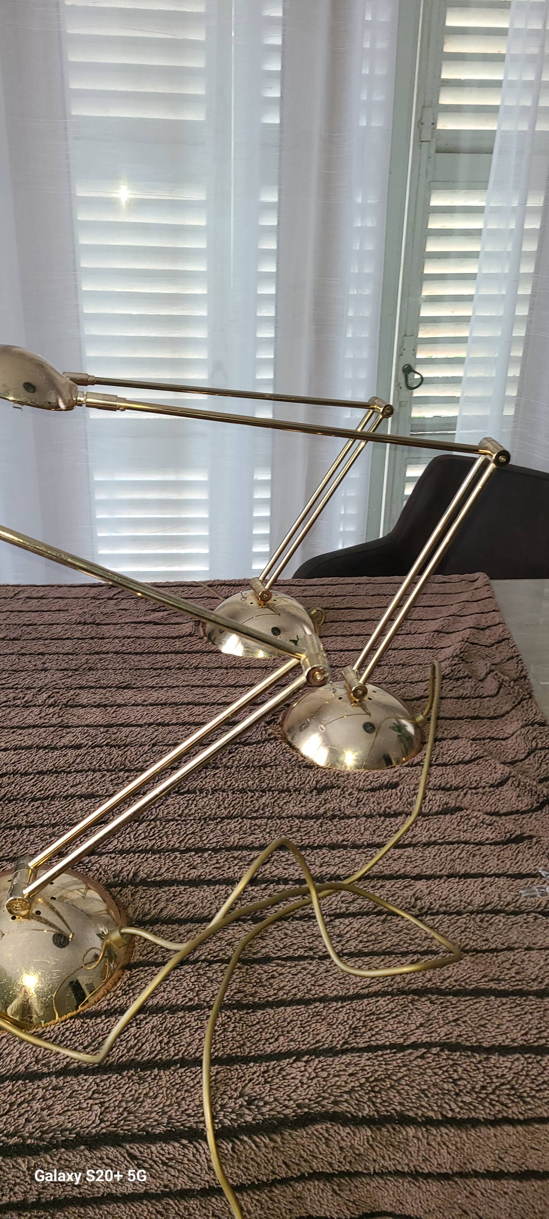 3 lampes de bureau vintage Zonca Voghera
