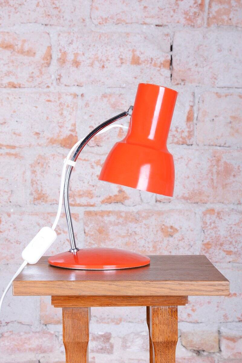 Mid-Century Czech Chrome Table Lamp attributed to J. Hůrka for Napako, 1960s