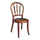 Chaise enfant en bois rond courbé cannée ancienne