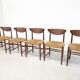 Mid-Century Set of 6 Chairs Model 316 by Peter Hvidt & Orla Mølgaard Nielsen for Søborg Møbelfabrik