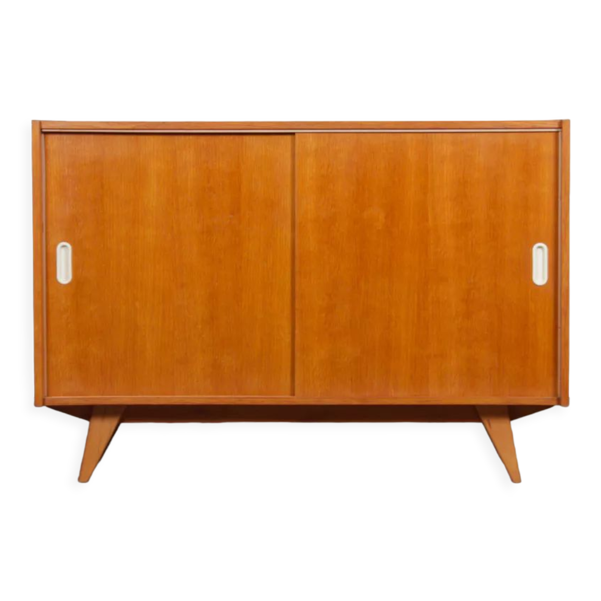 Oak chest, model U-452, by Jiri Jiroutek for Interier Praha, 1960s
