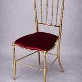 Chiavari chair designer. Solid bronze.