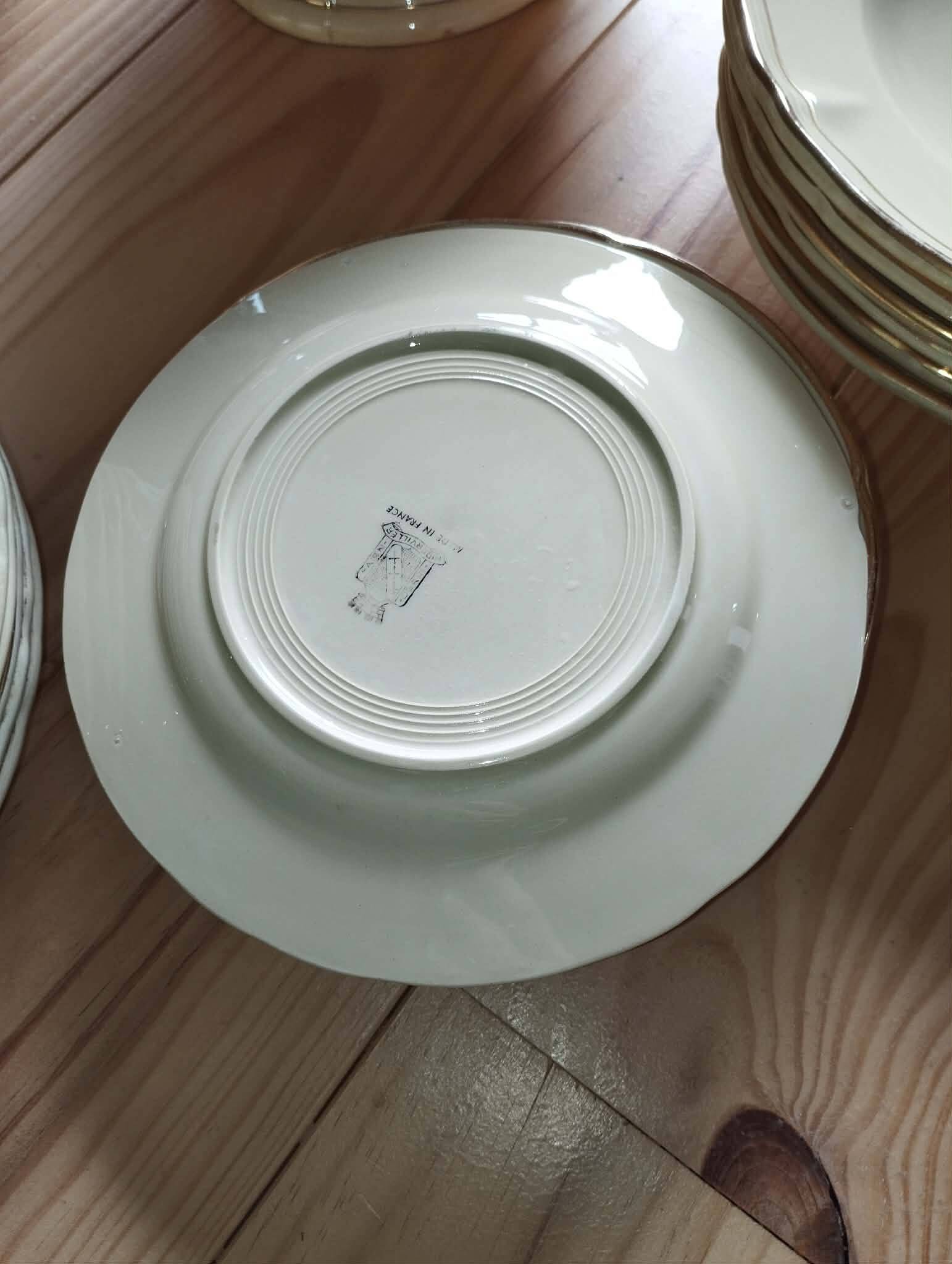 Antique gien table service – niderviller model – exceptional set