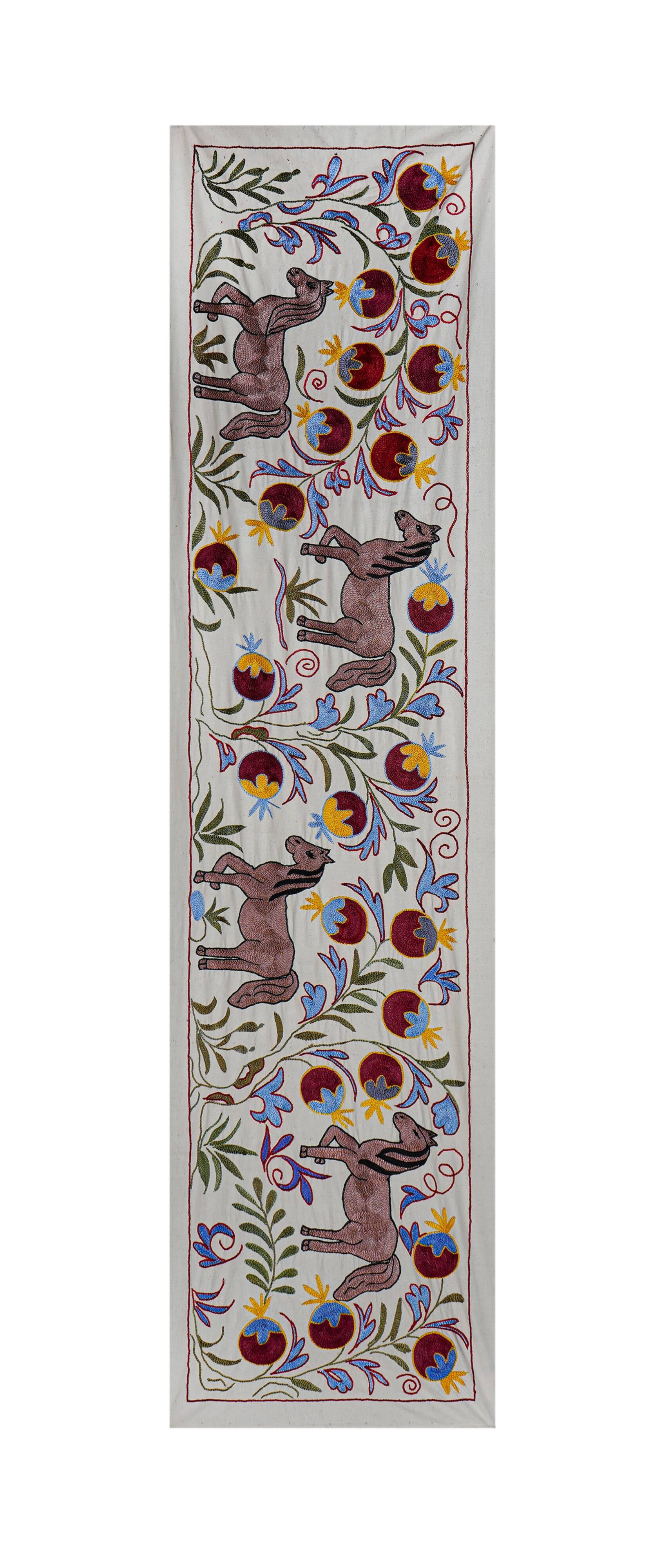 Hand-knotted rug, vintage Turkish rug 50x184 cm