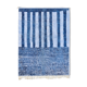 Tapis marocain moderne bleu