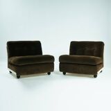 2 Mario Bellini for C&B Italia Modular 'Amanta' Seating Elements in Brown