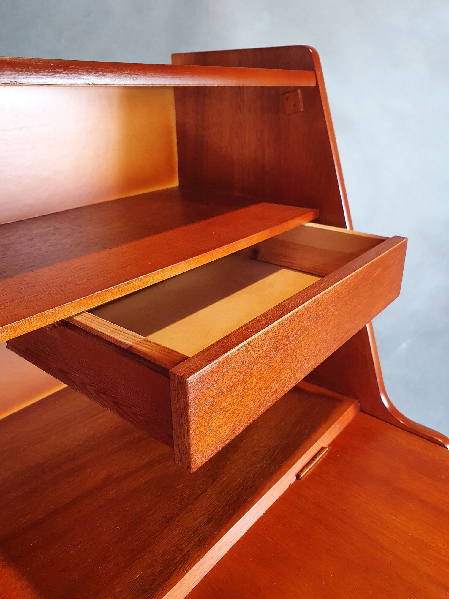 Norwegian vintage teak writing desk, 1960