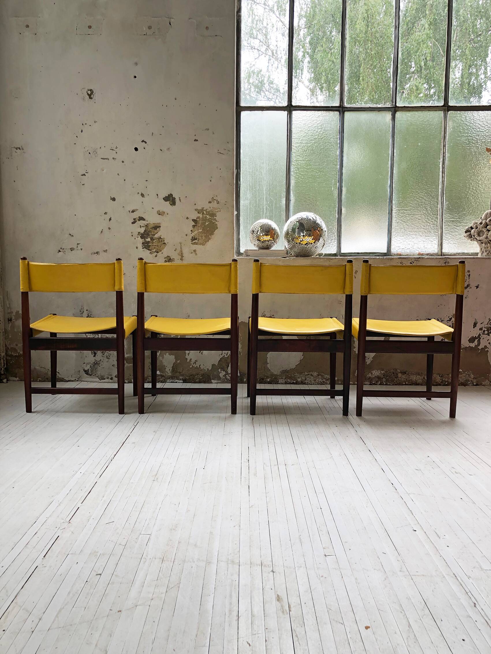 Rosewood leather chairs by Arne Vodder for Sibast