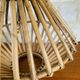 Large vintage pendant light in bamboo and rattan, circa 1960's
