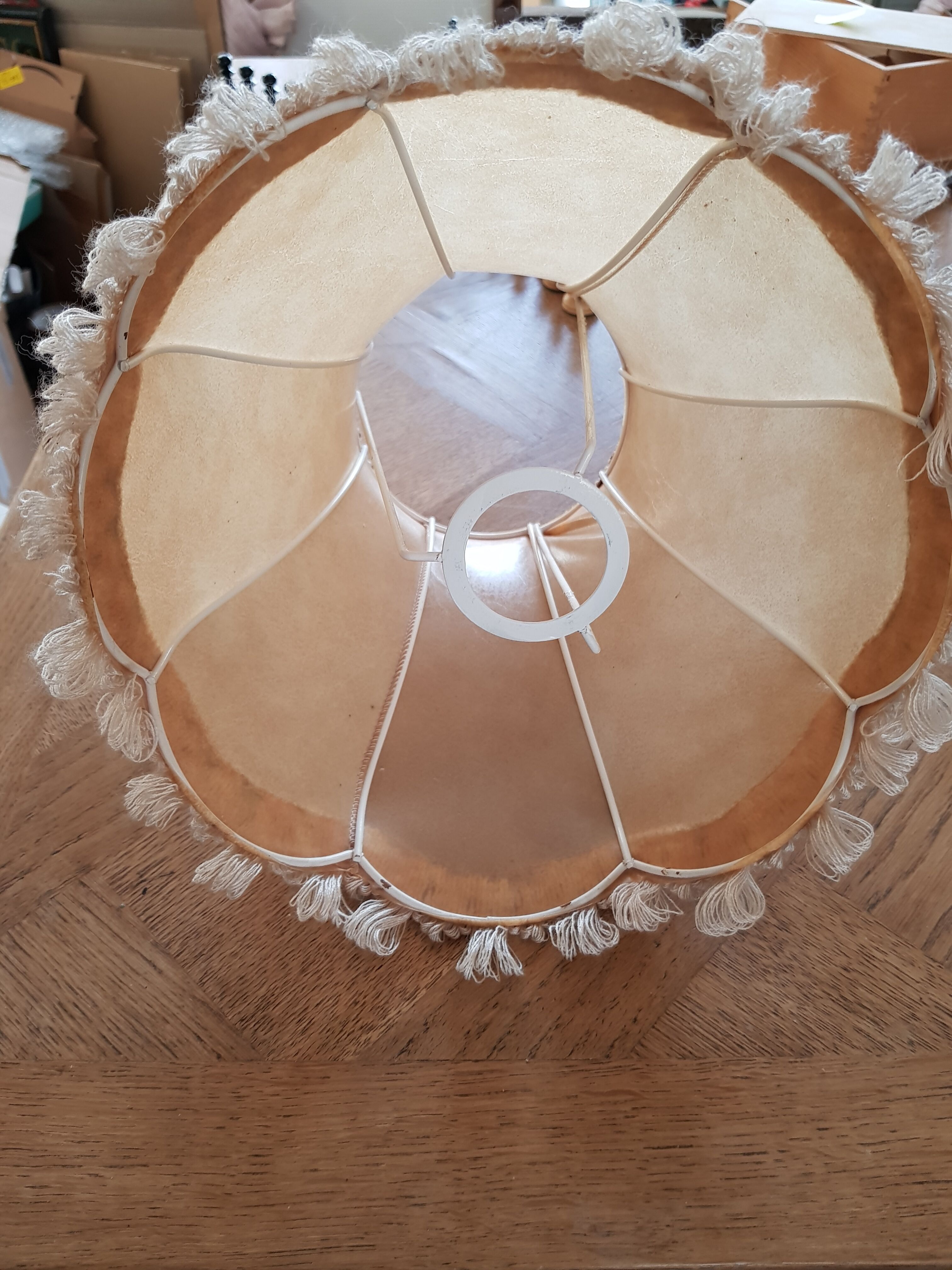 Vintage celluloid lampshade