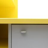 Gray and yellow storage unit Netherlands 1980 s