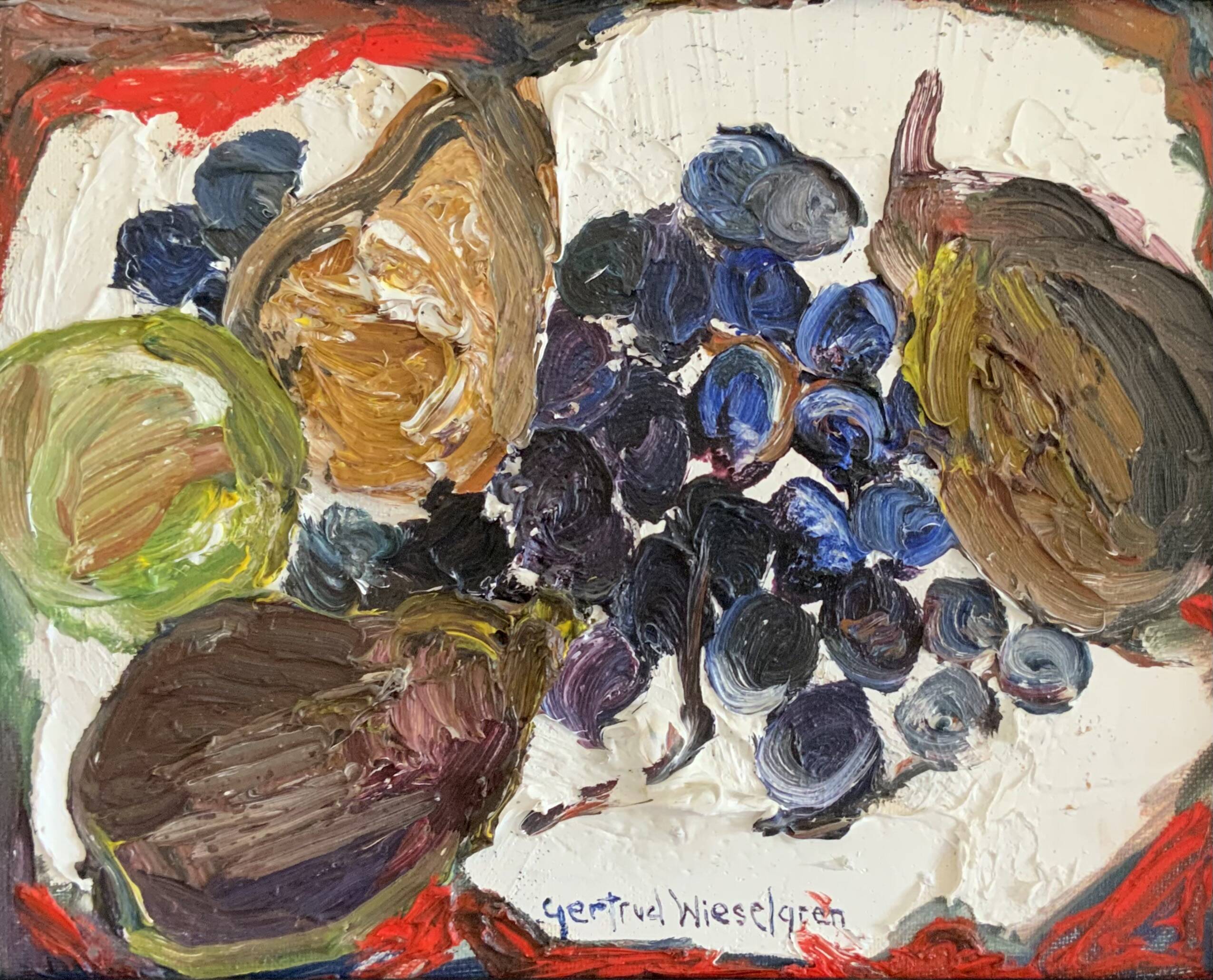 Wieselgren peinture à l'huile nature morte 1991