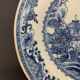 Assiette chinoise inspiré de la compagnie des indes famille blanc bleu fin du xixème siècle
