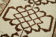 Handmade antique oriental beige runner rug 100 cm x 323 cm