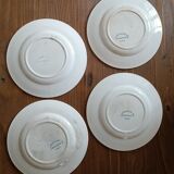 4 plates iron earth Gien model Ducks