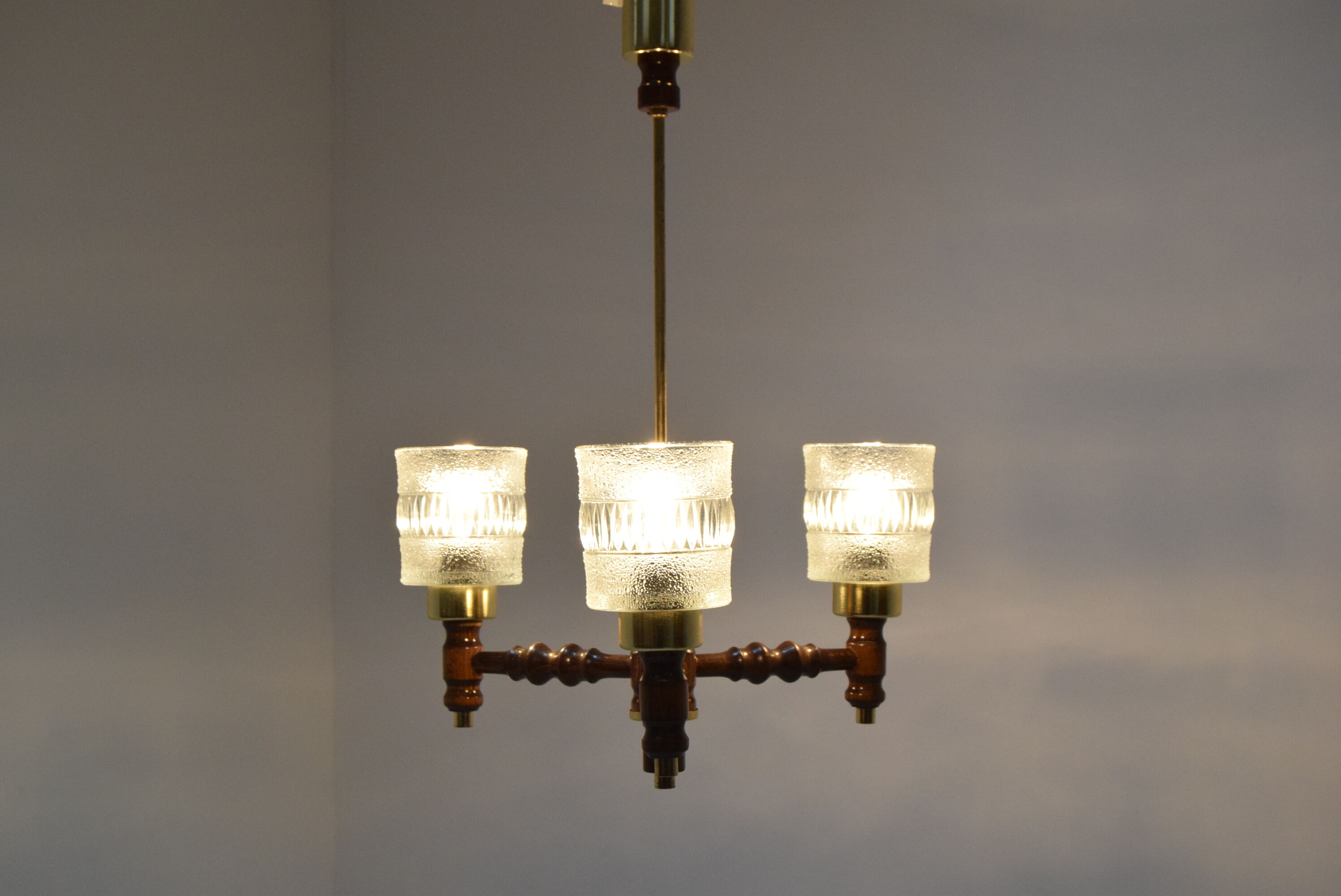 Mid-century Chandelier by Jilove u Decina,1970‘s