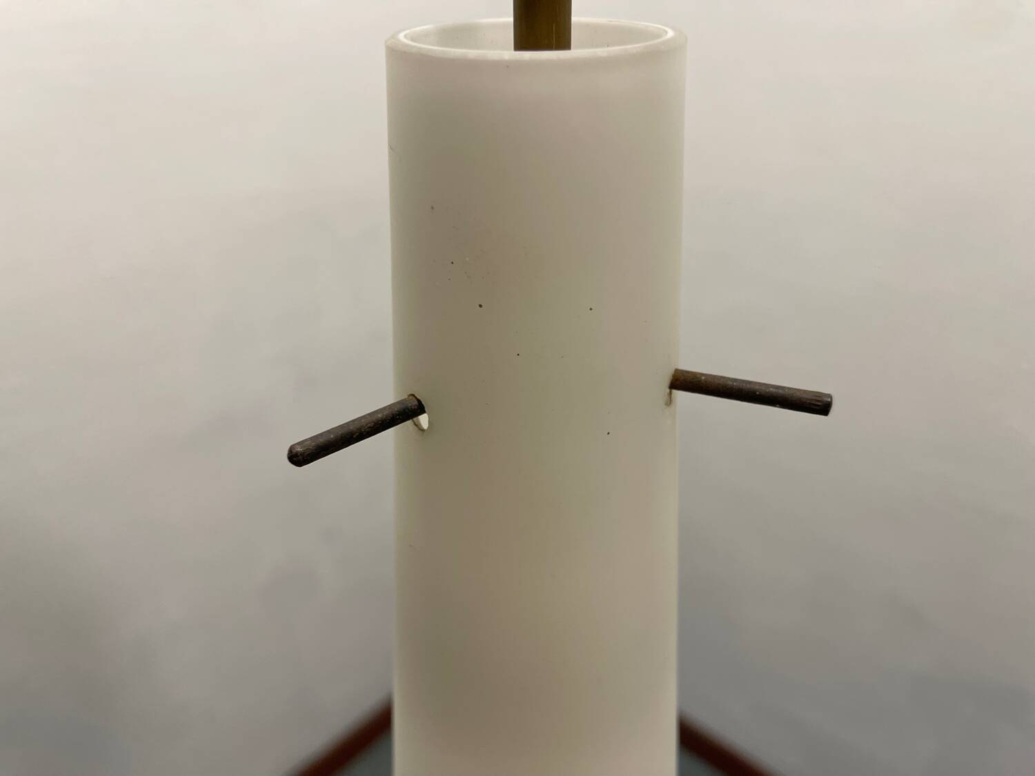 Bronze Opaline Glass Light Pendants Set of 2 1950’s