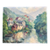 Ancient painting - View of Chateauneuf les Bains - Puy de Dôme - Auvergne