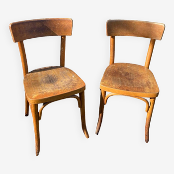 Paire de chaises en bois Thonet