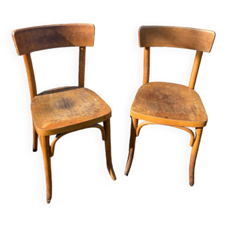 Pair of Thonet wooden chairs