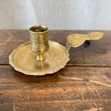 Brass cellar rat candle holder