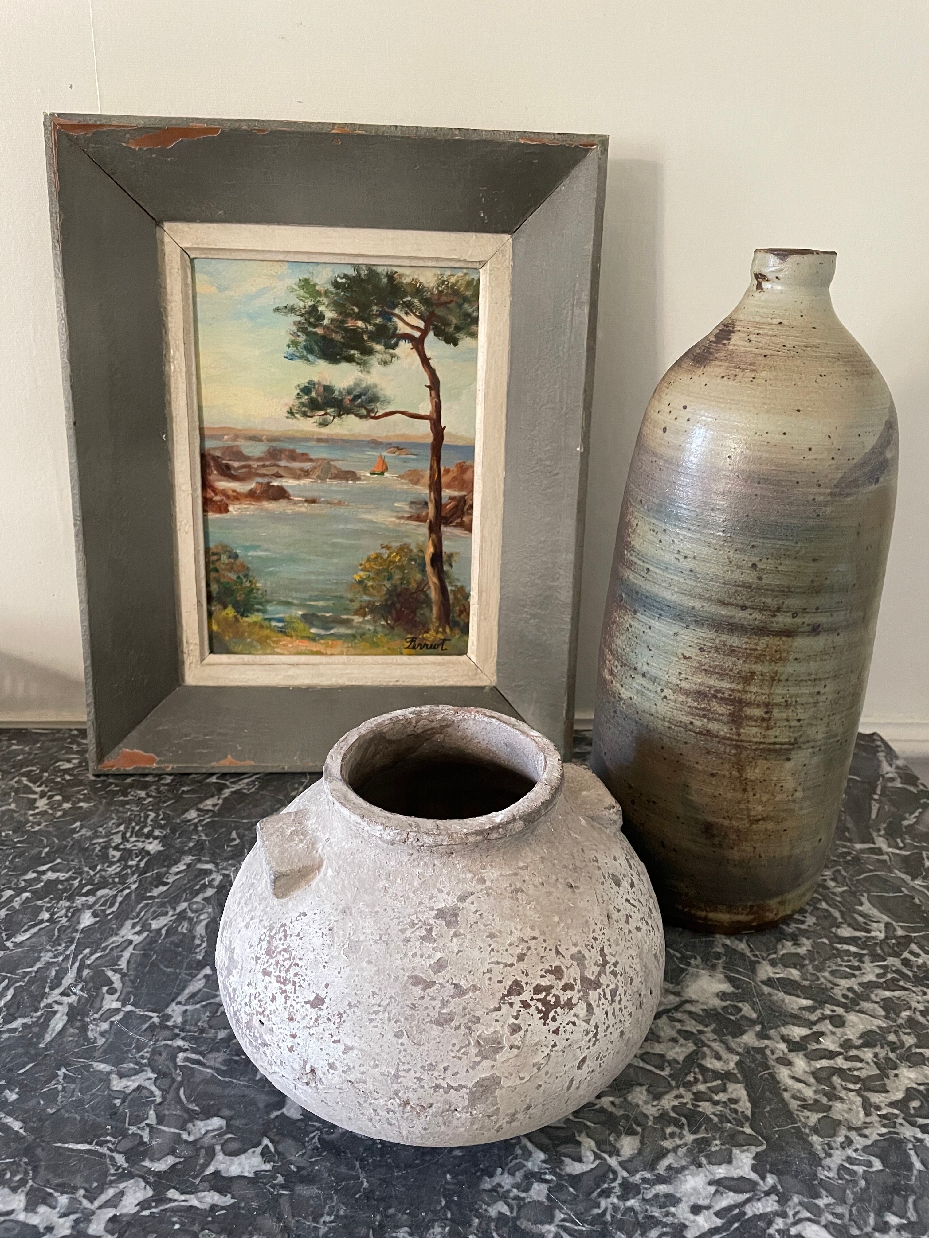 Old seaside painting