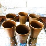 Set of 6 stoneware mugs