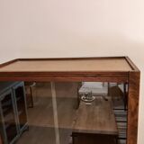 Vitrine commode bois année 70