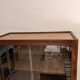 Vitrine commode bois année 70