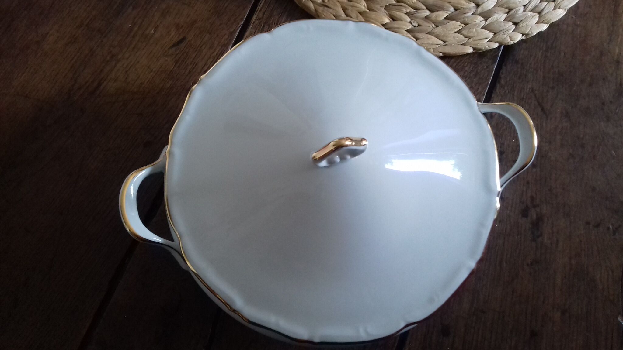 White porcelain soup Sologne Lamotte