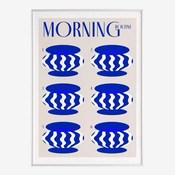 Mural art print "morning routine"