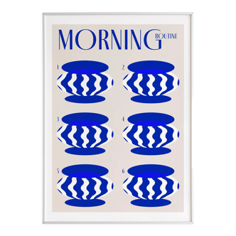 Mural art print "morning routine"