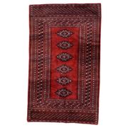 Tapis Boukhara ouzbek vintage fait main, 91 cm x 155 cm, années 1950