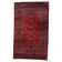 Handmade vintage Uzbek Bukhara rug 91cm x 155cm, 1950s