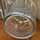 Saint Louis crystal champagne bucket with thistle thistle decor with rim