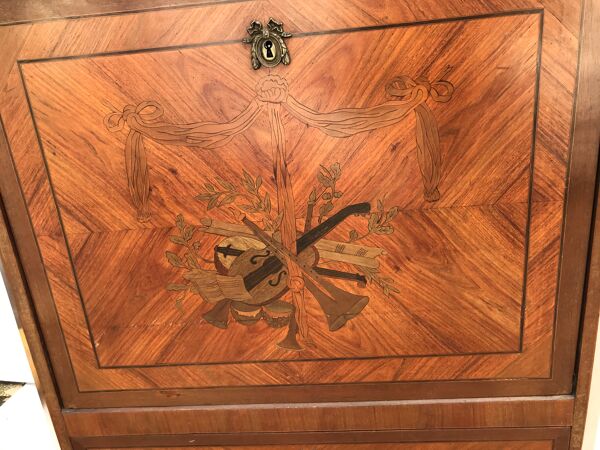 Secrétaire xviii estampillé de style transition louis xvi